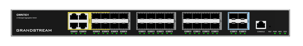 Grandstream GWN7831 28Ports Layer 3 Aggregation Managed Switch image 0