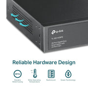 TP-Link TL-SG1428PE 28-Port Gigabit Easy Smart Switch with 24-Port PoE+