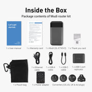 GL.iNet Mudi V2 package contents