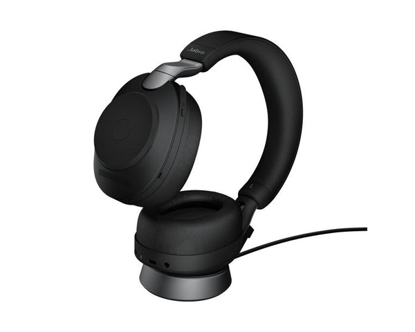Jabra Evolve2 85 Link380a MS Stereo Black Headset with Desk Stand