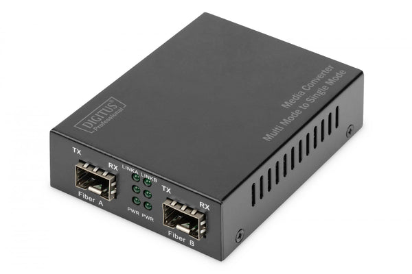 Gigabit Multimode to Singlemode Media Converter SFP to SFP, 155Mbps, 1.25Gbps, 850nm to 1550nm