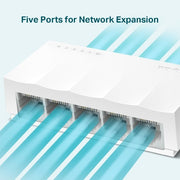 TP-Link LS1005 LiteWave 5-Port 10/100 Mbps Desktop Switch