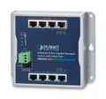 Planet WGS-804HPT IP30, IPv6/IPv4, 8-Port 1000TP Wall-mount Managed Ethernet Switch with 4-Port 802.3AT POE+ (-40 to 75 C), dual redundant power input on 48-54V