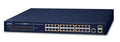 Planet GS-4210-24P2S IPv4, 24-Port Managed 802.3at POE+ Gigabit Ethernet Switch + 2-Port 100/1000X SFP (300W PoE Budget, 250m Extend mode, supports ERPS Ring, M