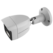 Grandstream GSC3615 bullet IP camera viewed from the top right showing lens and sun shield