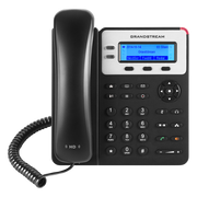 Grandstream GXP1620 2-line SIP phone front view with monochrome LCD display and keypad