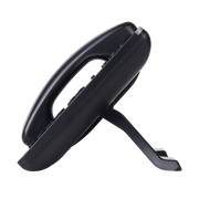 Grandstream GXP2130 v2 enterprise IP phone side profile with handset and stand