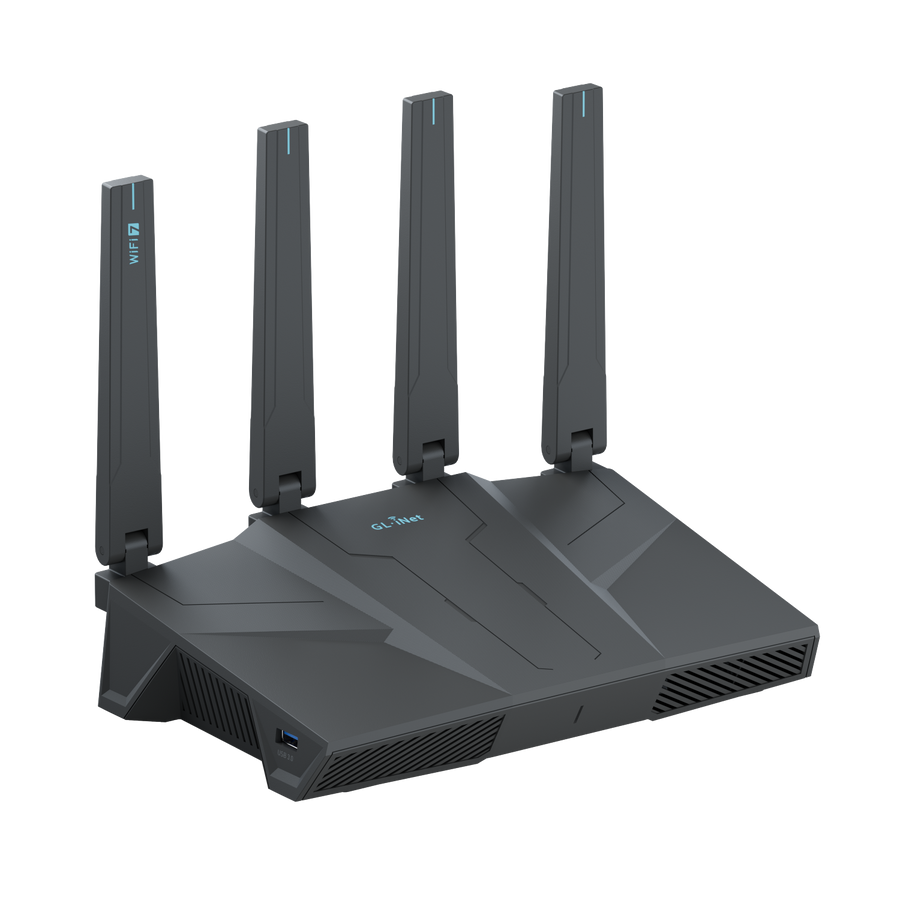 GL.iNet Flint 3e (GL-BE6500) Dual-Band Wi-Fi 7 Home Router