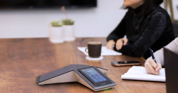 Poly Trio 8300 openSIP conference phonewith built-in Wi-Fi and Bluetooth