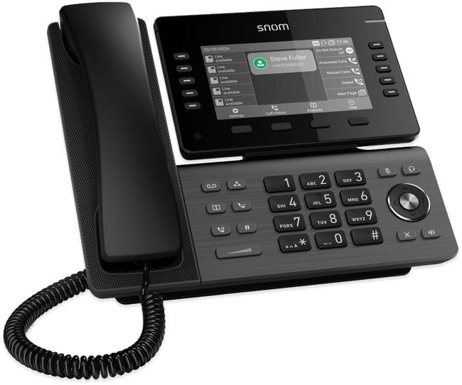 Snom D815W Wifi 5 IP Desk Phone with colour screen, 8 BLF keys (40 keys over 4 pages) no PSU