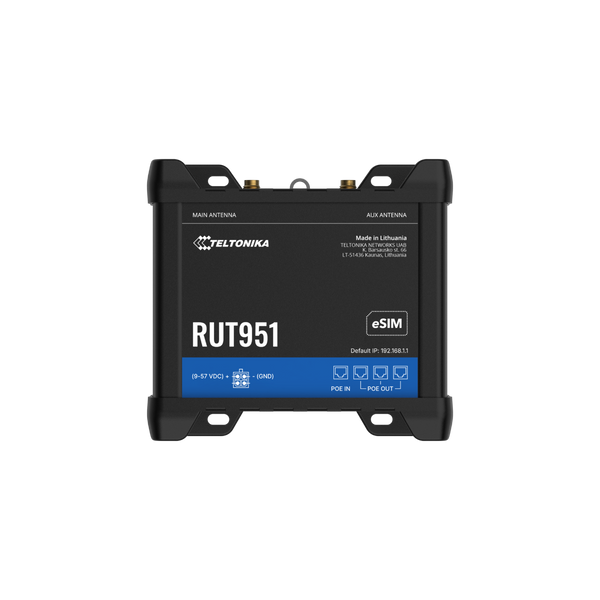 Teltonika Industrial RUT951 PoE+ Cellular Router
