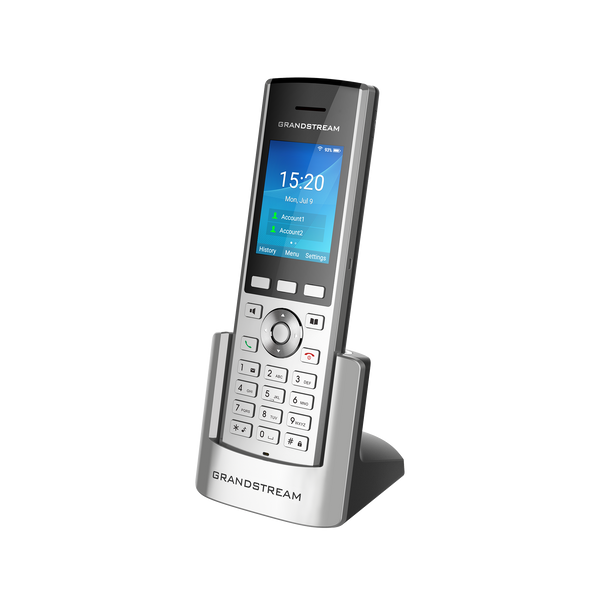 Grandstream WP820 cordless WiFi IP phone with charging cradle